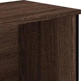 vidaXL Βιβλιοθήκη Καφέ Δρυς 80x31x106 εκ. από Επεξεργασμένο Ξύλο