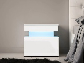 Κομοδίνο Glossa 1S με LED-Leuko Gualistero