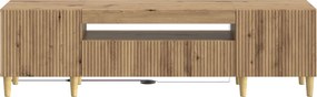 vidaXL Ντουλάπα LED Τηλεόρασης Artisan Δρυς Επεξεργασμένο Ξύλο