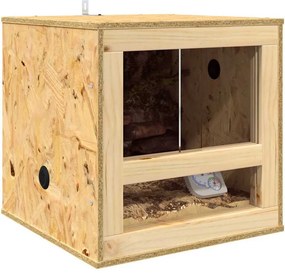 vidaXL Terrarium Καφέ 40 x 40 x 40 cm OSB