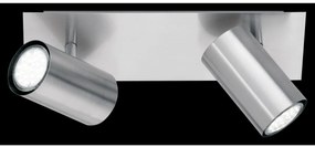 Σποτ Φωτιστικό Οροφής 2xGU10 Διπλό Κινητό Marley Trio Lighting-802400207-Νίκελ Ματ 802400207