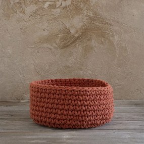 Καλάθι 28x15 Panier Deep Orange Nima Cotton-Polyester