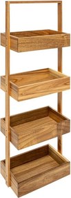 Ραφιέρα Δαπέδου 4 Θέσεων (26.8x16x88) F-V Thin Acacia 204902