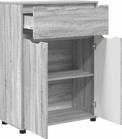 vidaXL Ντουλάπι Μπάνιου Γκρίζο Σονομα 72,5 x 36,5 x 100 εκ