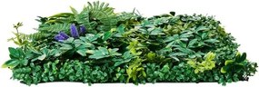 VEVOR Artificial Grass Wall Panels 12 PCS 20 x 20 inch 3D Greenery for Decor