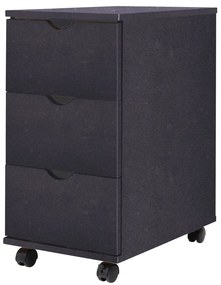 vidaXL Συρταριέρα Μαύρη 33 x 45 x 60 εκ.