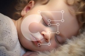 Intra Συλλεκτικό Ξύλινο Παζλ Plywood 4mm - Μωρό που κοιμάται σε αφράτη επιφάνεια Σε Ξύλινο Κουτί - Διαστάσεις Puzzle: 10x10 cm – 25 κομμάτια