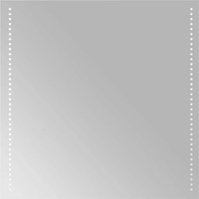 vidaXL Καθρέφτης Μπάνιου με LED 60x60 εκ.