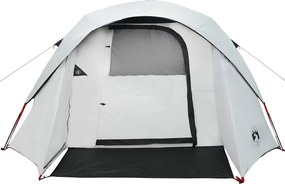 vidaXL Σκηνή Οικογενειακή 6 Ατόμων Αδιάβροχη Λευκή Ύφασμα Συσκότισης