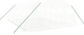 vidaXL Θερμοκήπιο Λευκό 24 μ² 6 x 4 x 2 μ. με Ατσάλινο Πλαίσιο