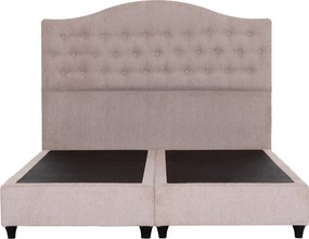 ΚΡΕΒΑΤΙ ΔΙΠΛΟ MALENA HM638.32 ΜΠΕΖ ΥΦΑΣΜΑ- ΓΙΑ ΣΤΡΩΜΑ 150x200εκ.