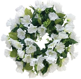 MarHome ΣΤΕΦΑΝΙ ΛΟΥΛΟΥΔΙΩΝ ΛΕΥΚΟ ΓΛΟΞΙΝΙΑ - Φ42cm 16/ΚΙΒ  13-24339-4