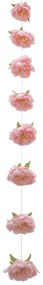 Τεχνητή Γιρλάντα Παιώνια 00-23838-20-4 22x180cm Pink Marhome Ύφασμα,Πλαστικό
