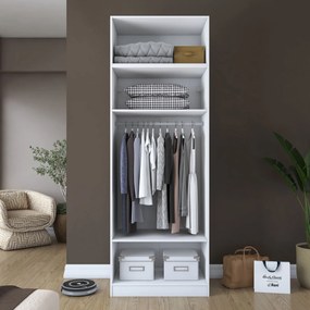 Ντουλάπα Λευκό BRISUTE 90x57.5x255