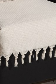 Stewehome Κουβέρτα καναπέ με φούντες από 100% βαμβάκι σετ 70x95 cm