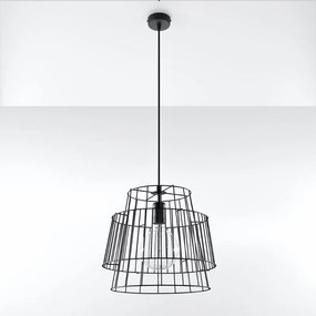 Φωτιστικό Οροφής Μονόφωτο Sollux Gate Black SL.0663