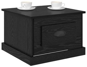 vidaXL Τραπεζάκι σαλονιού with Drawer Μαύρη δρυς 50 x 50 x 35 cm