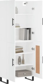 vidaXL Ντουλάπι Λευκό 69,5x34x180 εκ. από Επεξεργασμένο Ξύλο