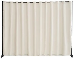 VEVOR Room Divider Portable Panel Room Divider with Wheels Privacy Screen Beige