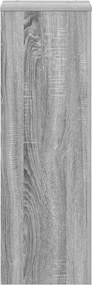vidaXL Βάσεις Φυτών Γκρι Sonoma 33x33x100εκ. Επεξεργασμένο Ξύλο