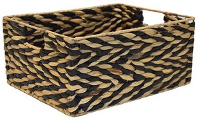 Καλάθι Ψάθινο Black Rusk 00.06.67549 36,5x28x17cm Natural-Black Mat