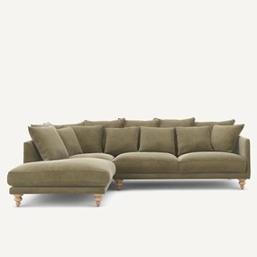 Γωνιακός καναπές από λινό βελούδο, Lazare