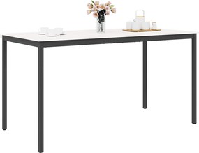 vidaXL Τραπέζι μπαρ Λευκό 200 x 100 x 105 εκ. Στερεά ξυλεία πεύκου