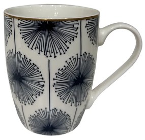 FLEUR A ΚΟΥΠΑ NEW BONE CHINA ΛΕΥΚΟ ΜΠΛΕ ΧΡΥΣΟ D8,3xH10,5cm - 028879