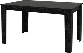 Σετ τραπεζαρία 5τμχ Darlen - Nova Megapap χρώμα sencron black - λευκό 125x72x74εκ.