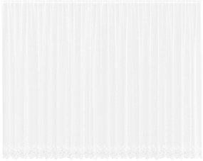 vidaXL Κουρτίνα Δαντέλας με κουρτίνες Floral Λευκό 600 x 300 cm Πολυεστέρας