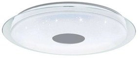Φωτιστικό Οροφής-Πλαφονιέρα Με Εφέ Κρυστάλλου Lanciano-Z 900006 77x9,5cm Led 38,1W White-Clear Eglo