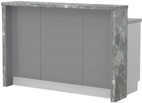Πάγκος νησίδας Hudson-Μήκος: 150 εκ.-Γκρι-Siena Marble