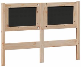 vidaXL Κεφαλάρι Άλλο Καφέ και ανοιχτό γκρι 120 cm Μασίφ ξύλο πεύκου