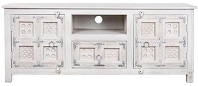 Τηλεόραση DKD Home Decor Λευκό Ξύλο Ξύλο από Μάνγκο 151 x 40 x 60 cm