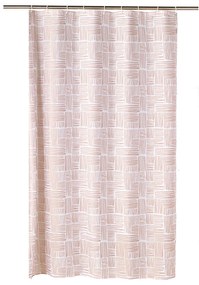 Κουρτίνα Μπάνιου (180x200) Με Κρίκους Kentia Loft Logan 14 Pink
