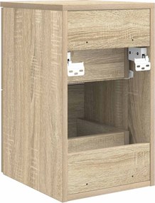 vidaXL Ντουλάπι Μπάνιου Ενδιάμεσο Sonoma Δρυς 30 x 35 x 50 εκ.