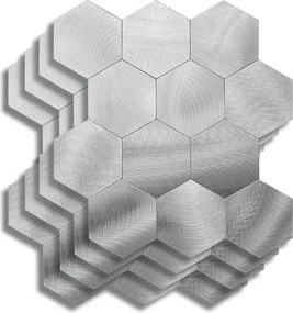 Αυτοκόλλητα Πλακάκια (Σετ 4τμχ) L-C Hexa Chrome 1770146