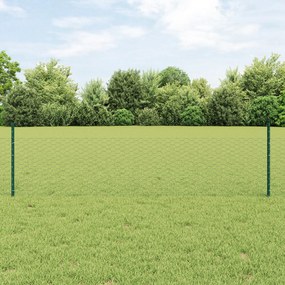 vidaXL 11 pcs U-Channel Πράσινοι Πόλοι 60 cm Χάλυβας