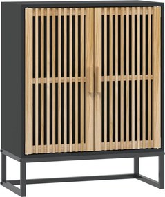 vidaXL Συρταριέρα Μαύρη 60 x 30 x 75 εκ. από Επεξεργασμένο Ξύλο