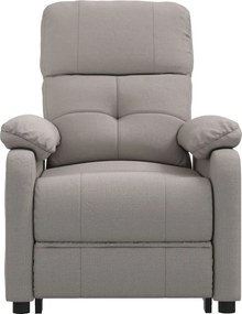 vidaXL Πολυθρόνα Ανακλινόμενη Ηλεκτρική Taupe Υφασμάτινη