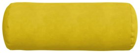 vidaXL Μαξιλάρια Στήριγμα 2 pcs Κίτρινο Ø 25 x 70 cm