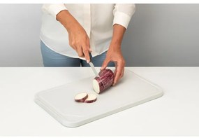 Τραπέζι κοπής και σερβιρίσματος Brabantia Tasty+ 1003308, 40x25 cm, Αντιολισθητικό, Εύκολο στο καθάρισμα, Ανοιχτό γκρι