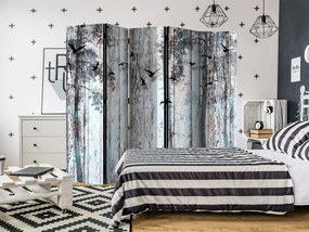 Διαχωριστικό με 5 τμήματα - Rustic Boards II [Room Dividers] 225x172