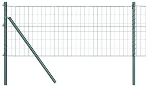 vidaXL Euro Fence με 7 Στήλες 0.4x10 μ Γαλβανισμένος Χάλυβας Πράσινος