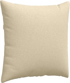 vidaXL Μαξιλάρι Καναπέ 2 pcs Κρεμ 80 x 80 cm ύφασμα