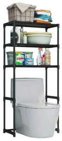 Επιδαπέδια ραφιέρα μπάνιου - YX9109-3 - 521636 - Black-521636_b