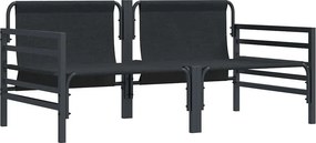 vidaXL Εξωτερικά Έπιπλα 2 Τεμάχιο Ανθρακί 80 x 80 x 71 cm Ατσάλι