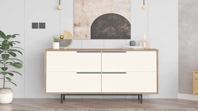 Κονσόλα Φυσικό / Λευκό CIME 160x44.5x74.3