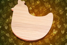 Intra απο ξύλο plywood 3mm-4mm πάχος - Πασχαλινές σανίδες κοπής | Κόψιμο με λέιζερ λαγουδάκι Δίασταση 15x15 cm INTRAFABR-91655210