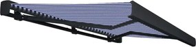 vidaXL Τέντα Κασετίνα με Μοτέρ Μπλε / Λευκή 400x300 εκ.